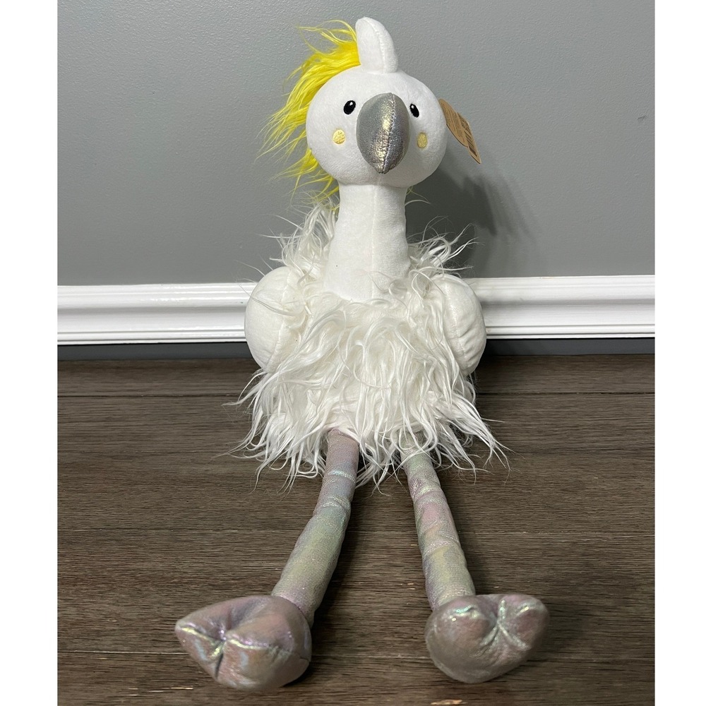 Animal Adventure Target Cockatoo Plush White Yellow Bird Stuffed Animal‎